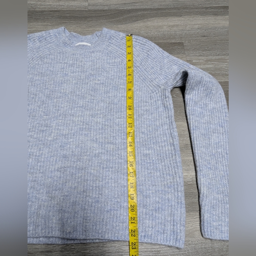 NWT Evereve Millie Shaker Pullover Sweater Light Blue Size L - Picture 10 of 10